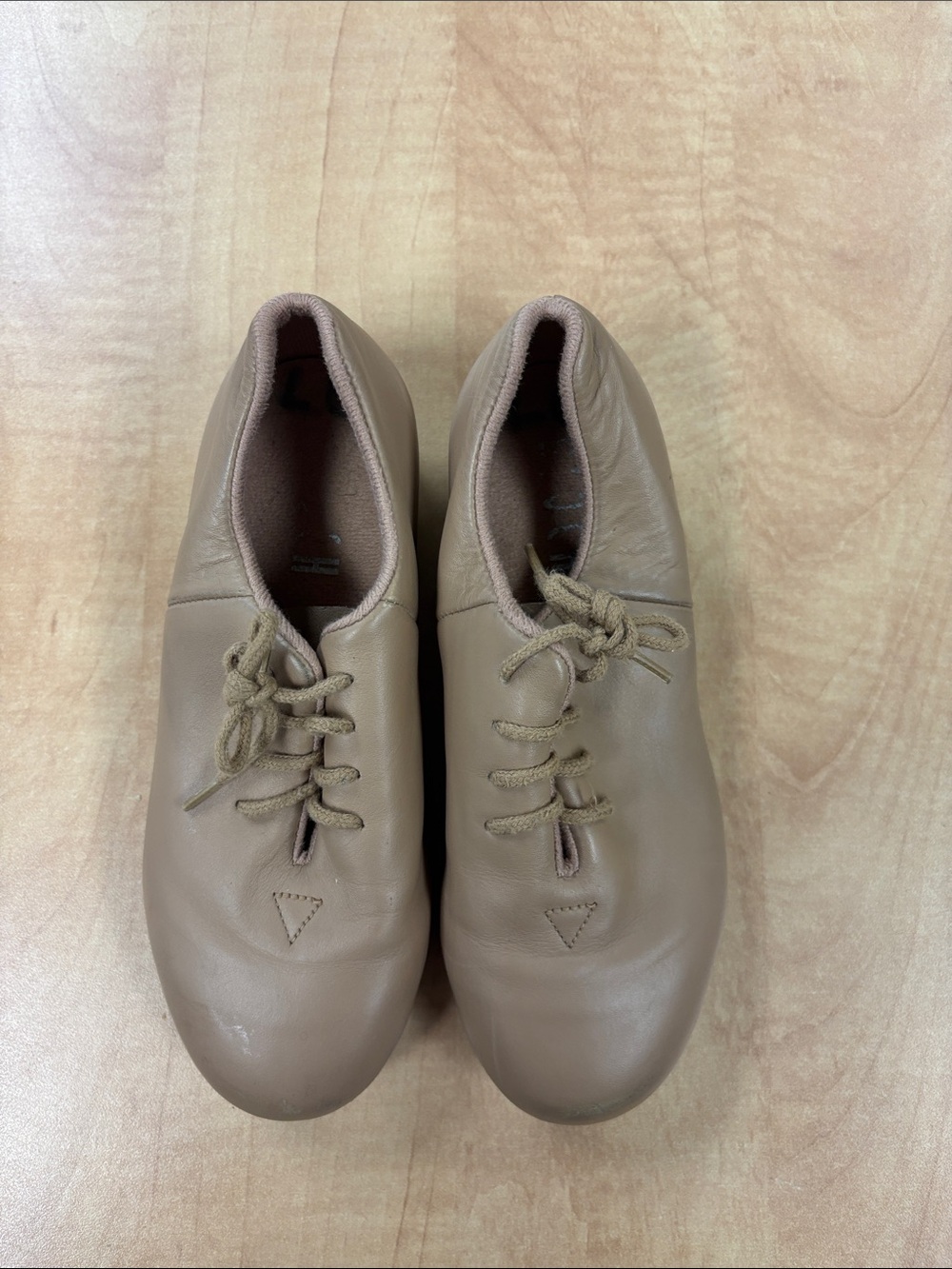 Bloch Kids Taupe Slip-On Dance Sneakers with Elastic Laces - Picture 1 of 3